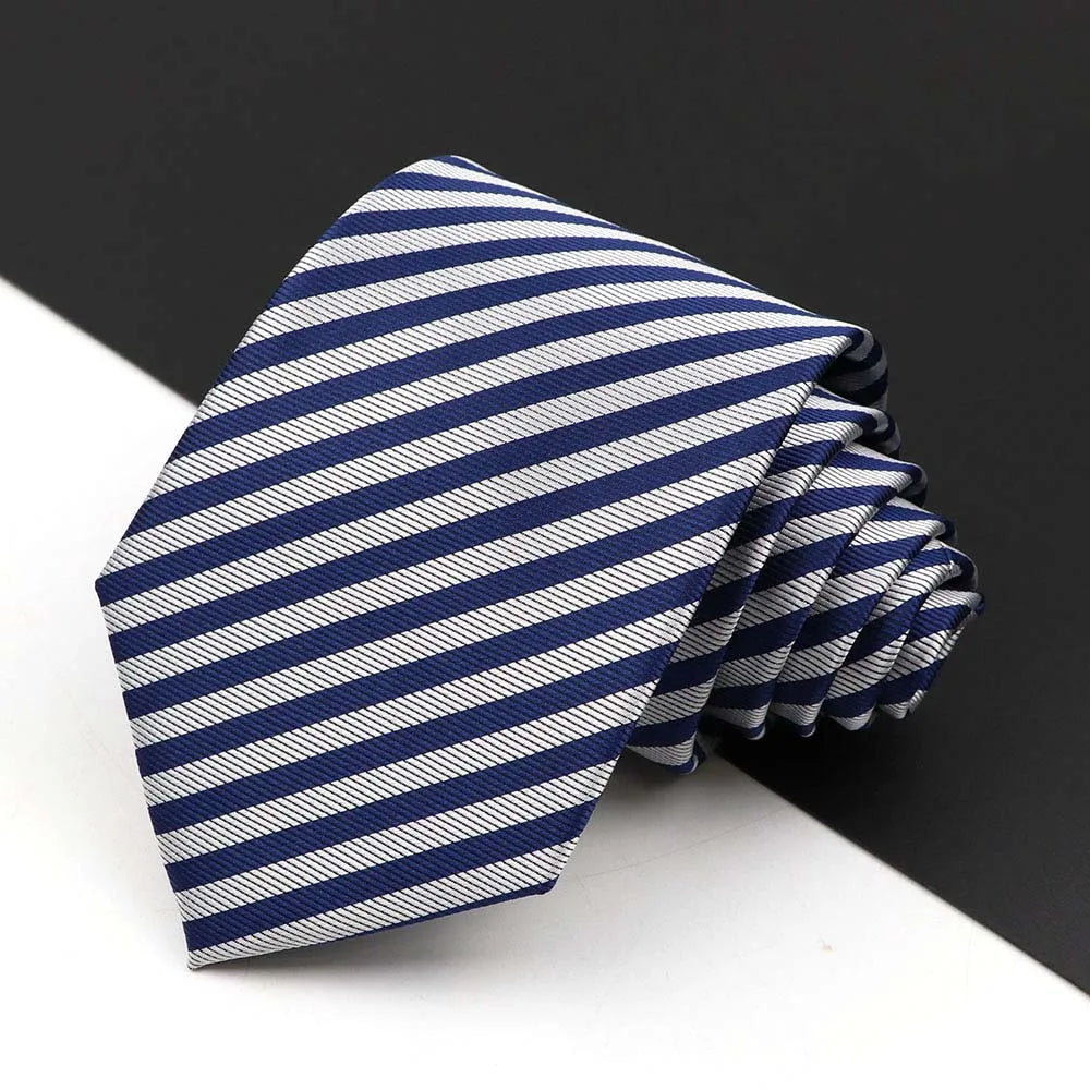 Men's Business Tie Classic 8CM Stripe - Price MVR135/- Delivery 12-25 days