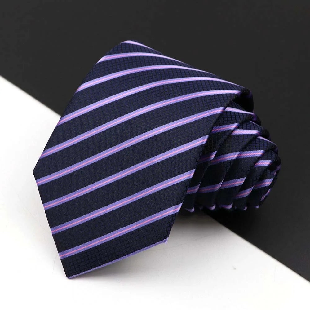 Men's Business Tie Classic 8CM Stripe - Price MVR135/- Delivery 12-25 days