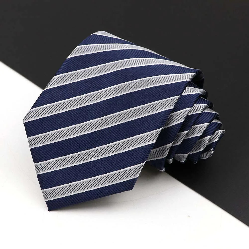 Men's Business Tie Classic 8CM Stripe - Price MVR135/- Delivery 12-25 days