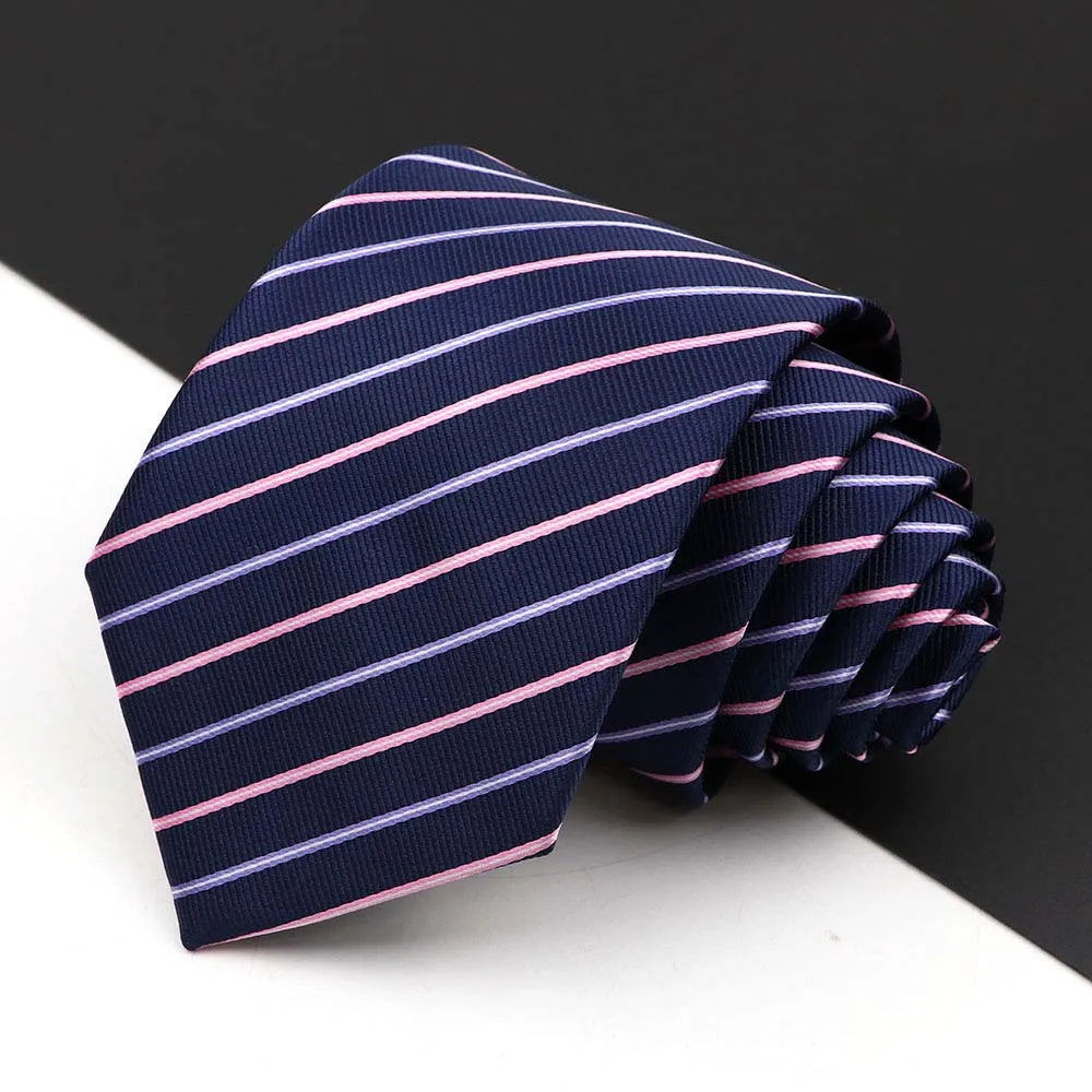 Men's Business Tie Classic 8CM Stripe - Price MVR135/- Delivery 12-25 days