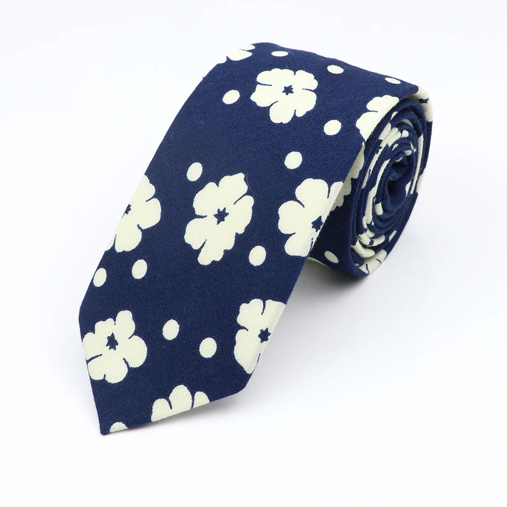 New Floral Elegant Tie For Men Women 100% Cotton - Price MVR135/- Delivery 15-25 days