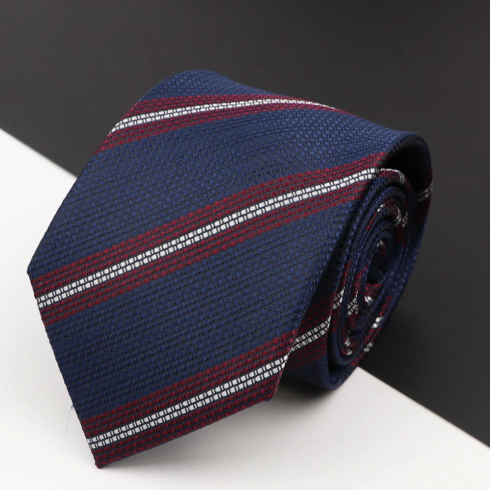 Men's Classic Luxury Tie 8cm Striped - Price MVR165/- Delivery 15-25 daya