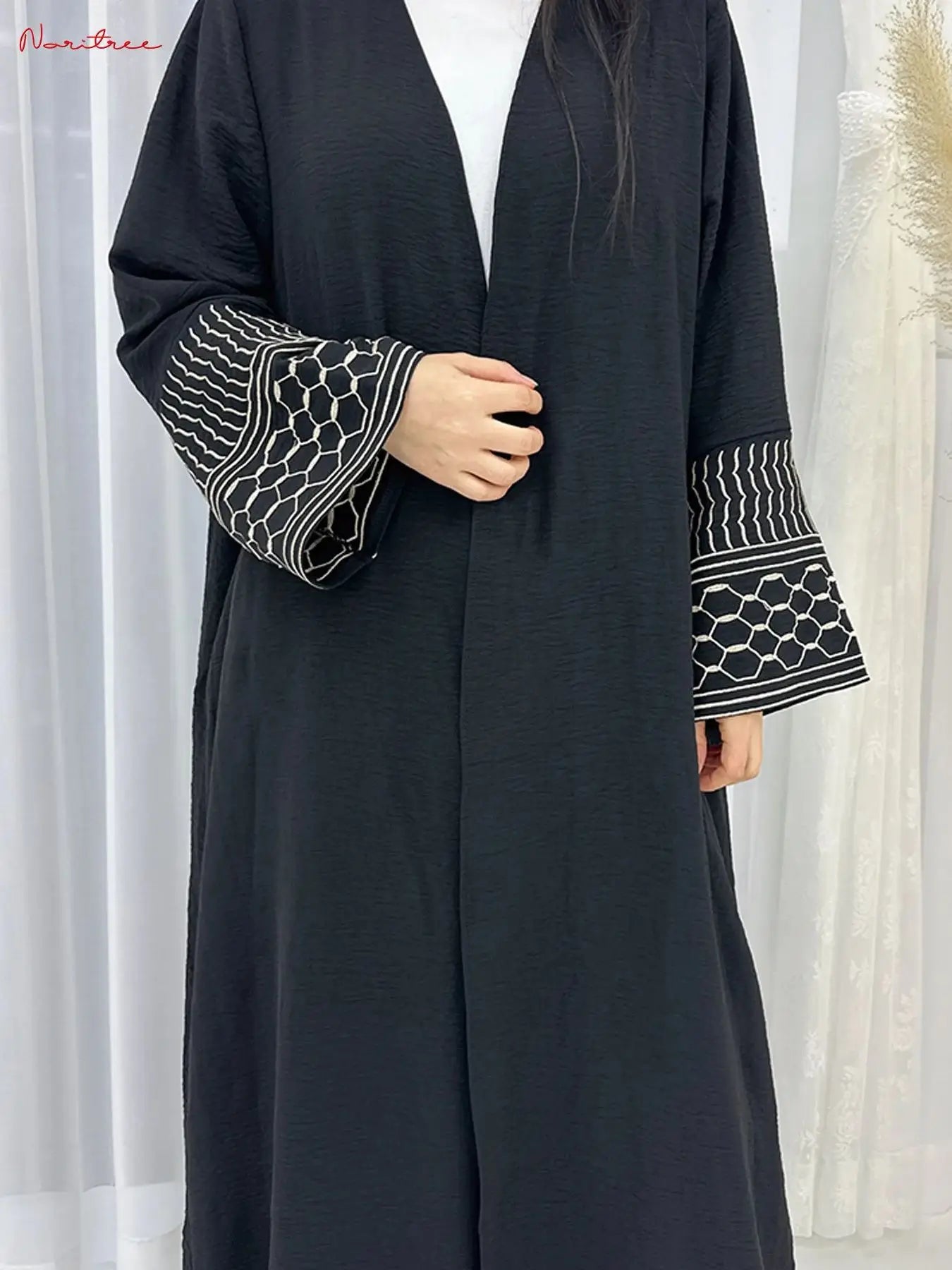 Fashion Embroidery Kimono  Abaya - Price MVR725/- Delivery 12-20 days