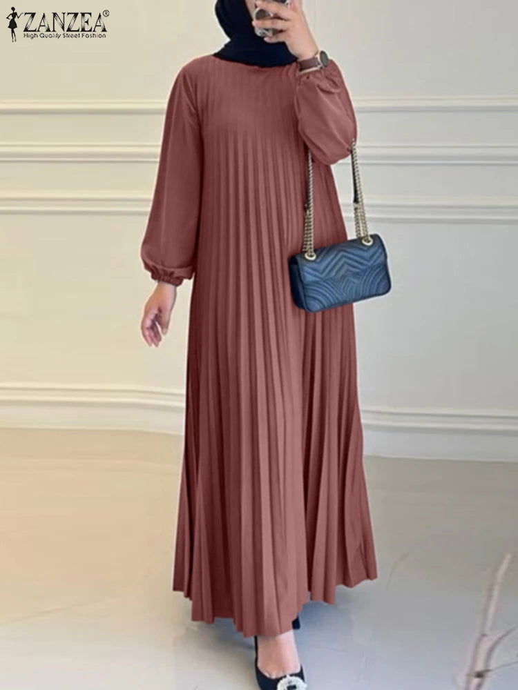 Elegant Abaya Loose Pleated Dress- Price MVR485/- Delivery 12-20 days