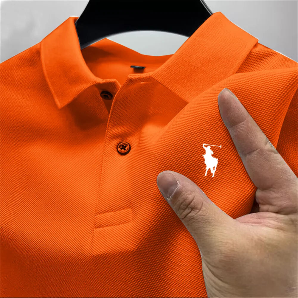 High-quality men's printed polo shirt - Price MVR390/- Delivery 12-25 days