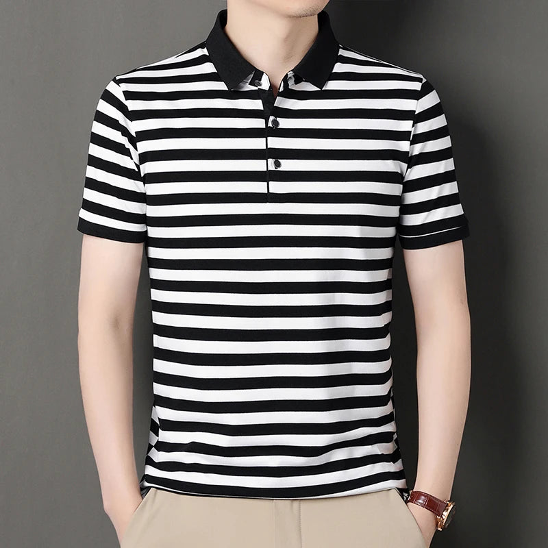 Short Sleeved Striped T-Shirt - Price MVR395/- Delivery 12-20 days