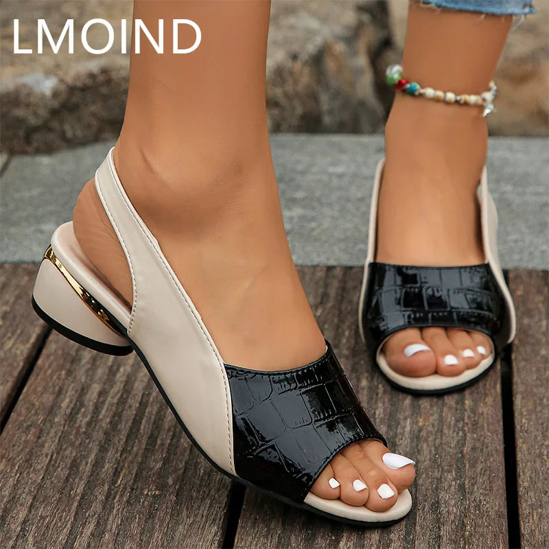 Ladies Mid Heels  Fashion Sandals - Price MVR568/- Delivery 12-20 days