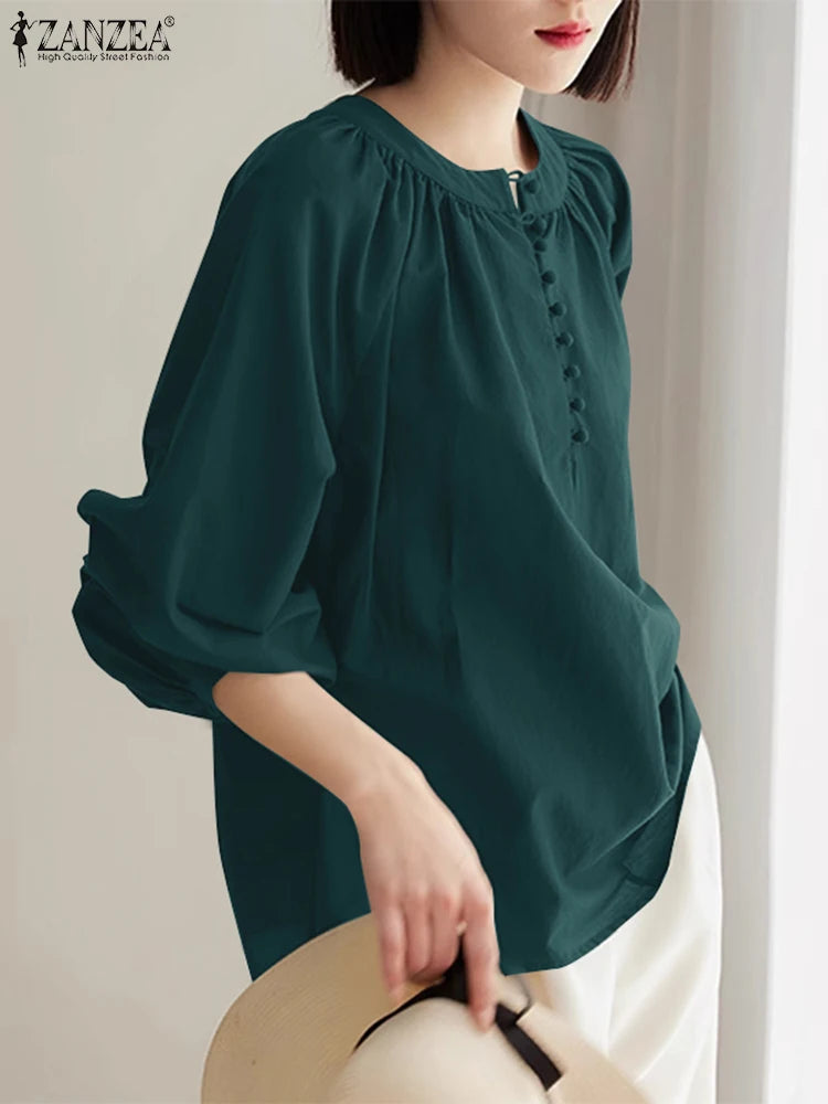 Long Sleeve Solid Blouse - Price MVR445/- Delivery 12-20 days