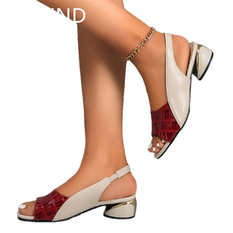 Ladies Mid Heels  Fashion Sandals - Price MVR568/- Delivery 12-20 days