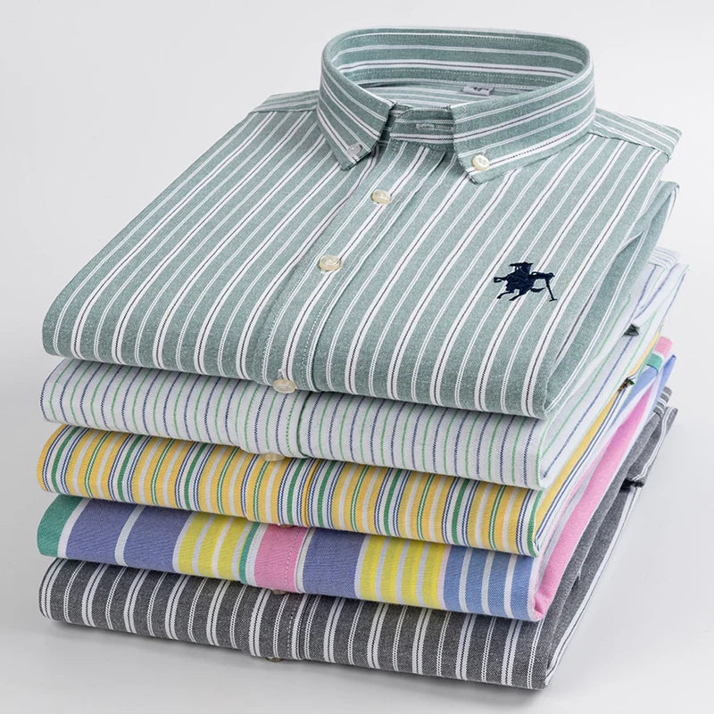 100%cotton Oxford striped slim fit formal Shirt - Price MVR515/- Delivery 12-25 days