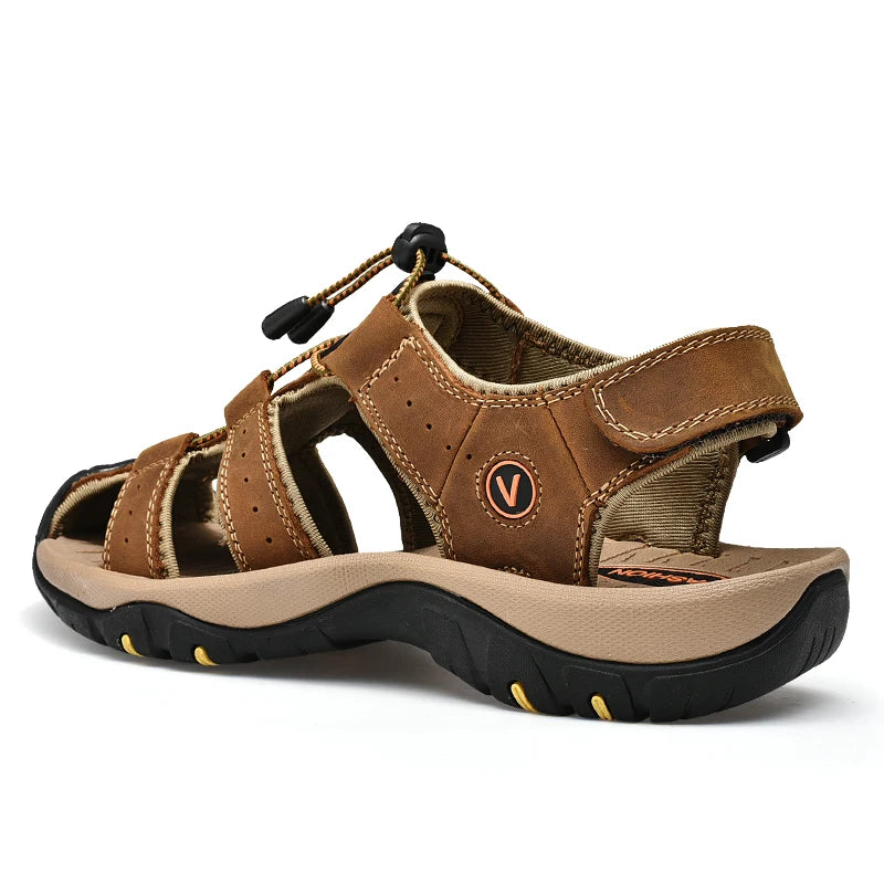 Genuine Leather  Sandals for Men's - Price MVR465/- Delivery 15-25 days