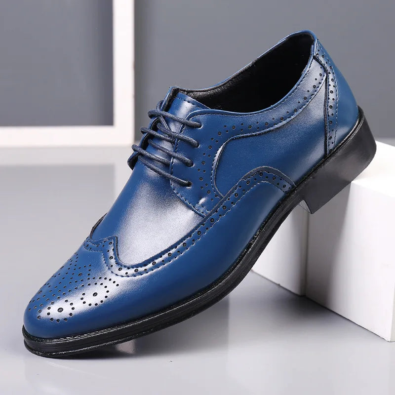 Handcrafted Mens  Oxford Shoes Genuine Calfskin Leather - Price MVR685/- Delivery 15-25 days