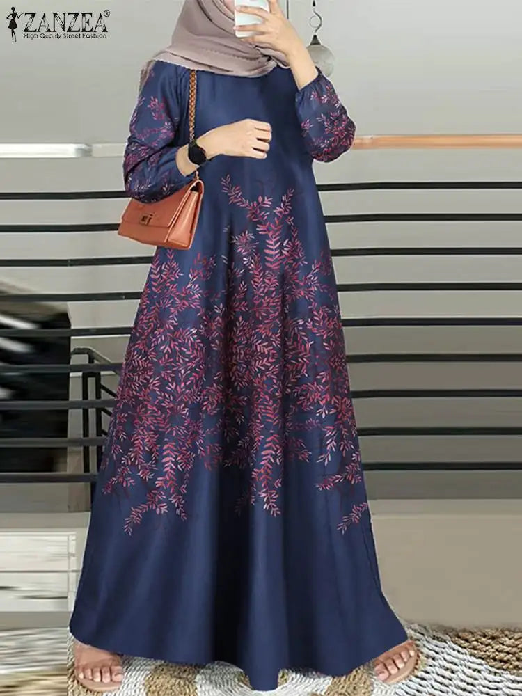 ZANZEA Fashion  Abaya  Maxi Dress - Price MVR515/- Delivery 12-20 days