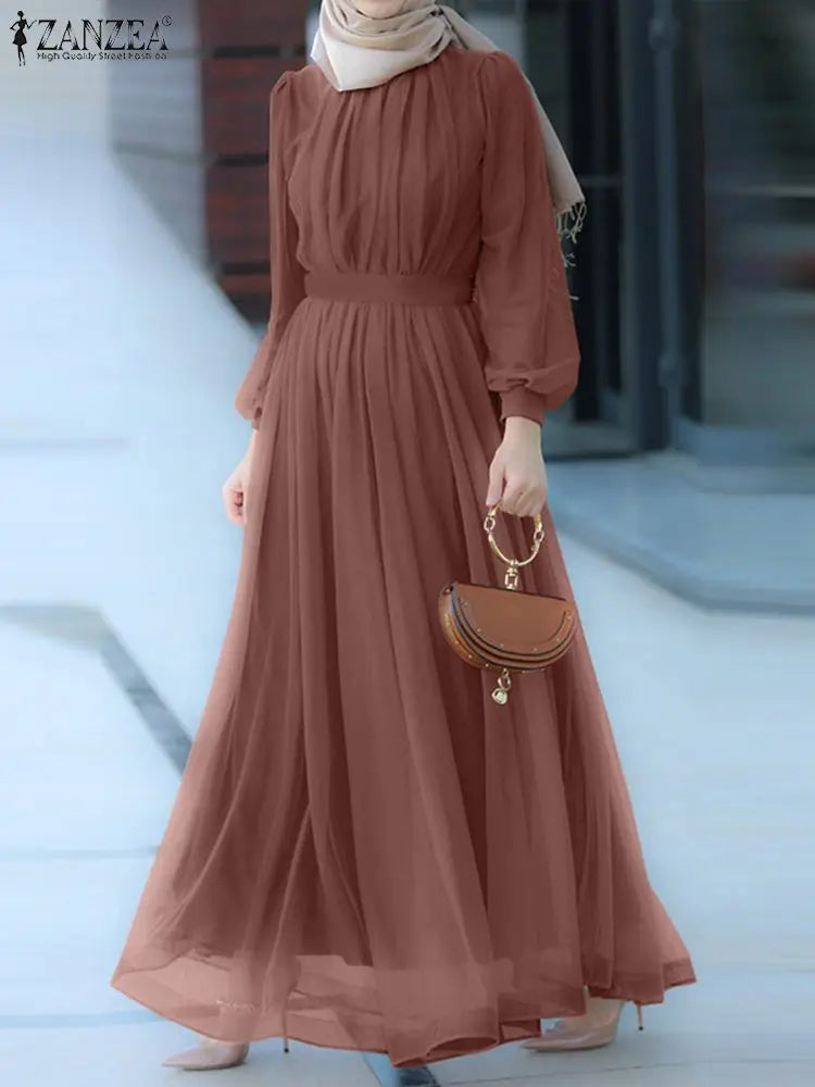 ZANZEA Abaya Party Dress - Price MVR645/- Delivery 12-20 days