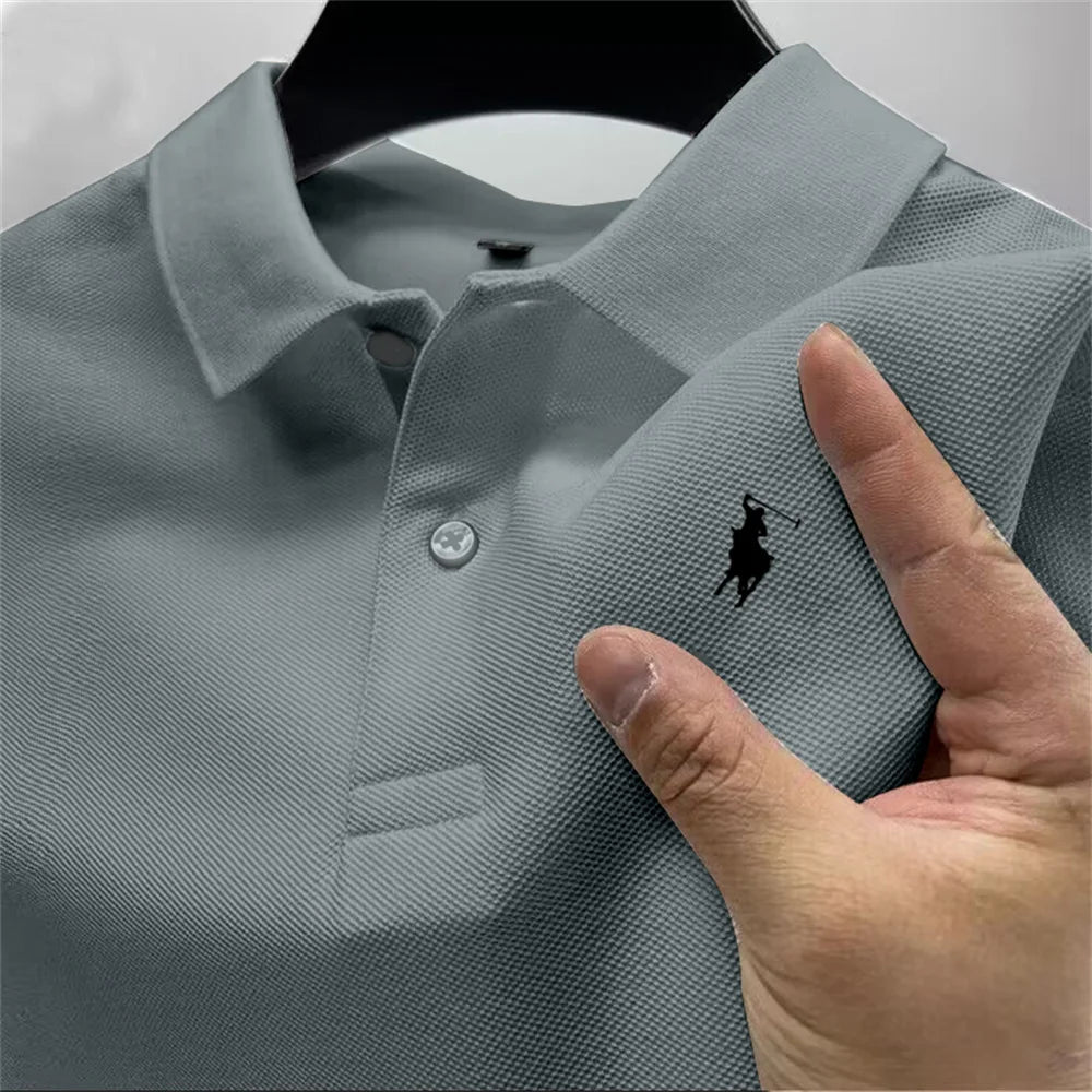 High-quality men's printed polo shirt - Price MVR390/- Delivery 12-25 days