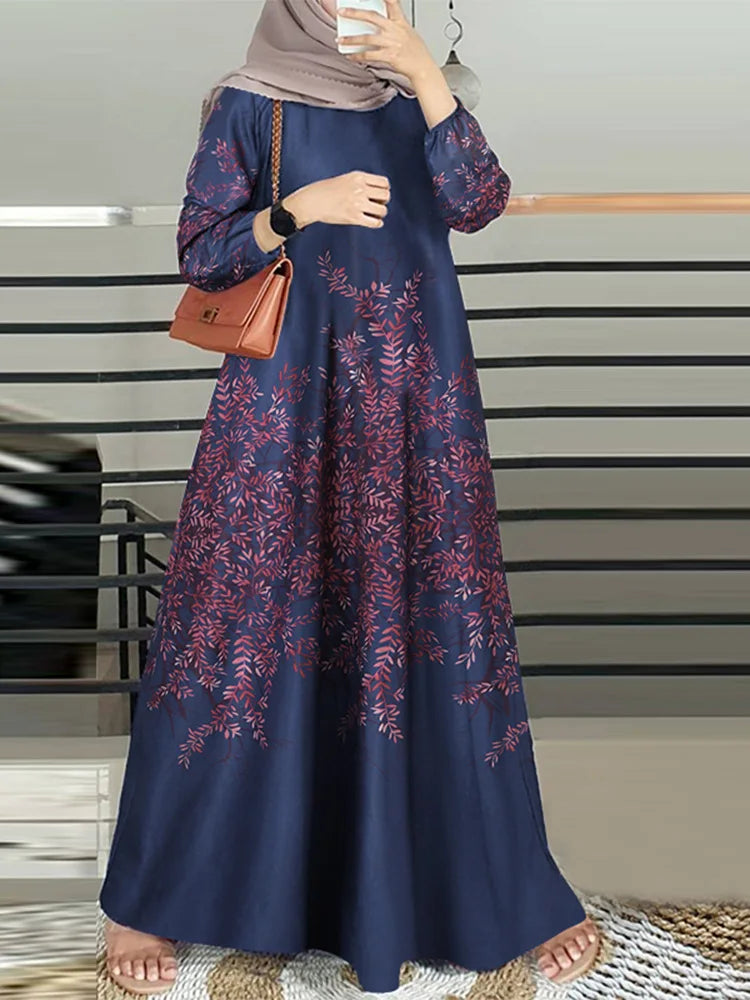 ZANZEA Fashion  Abaya  Maxi Dress - Price MVR515/- Delivery 12-20 days