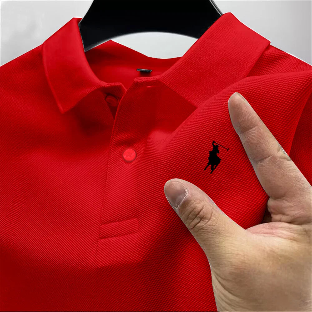 High-quality men's printed polo shirt - Price MVR390/- Delivery 12-25 days