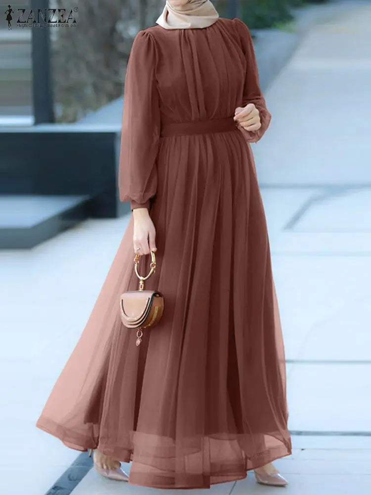 ZANZEA Abaya Party Dress - Price MVR645/- Delivery 12-20 days