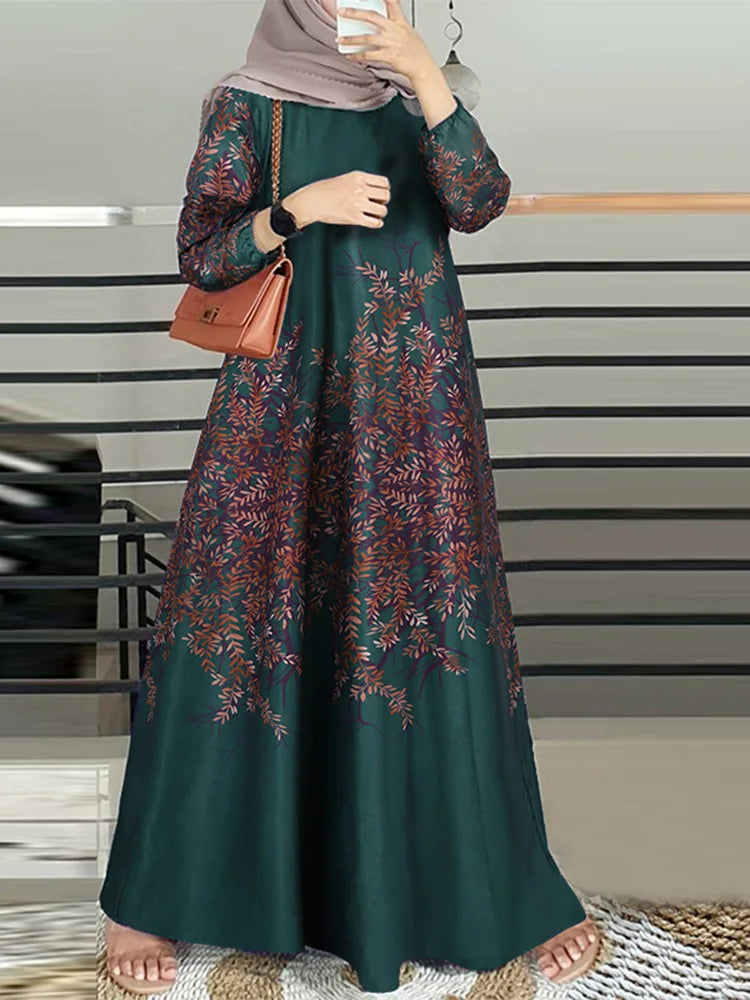 ZANZEA Fashion  Abaya  Maxi Dress - Price MVR515/- Delivery 12-20 days