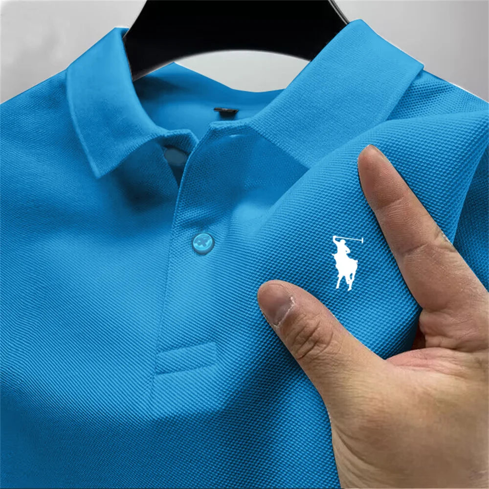 High-quality men's printed polo shirt - Price MVR390/- Delivery 12-25 days