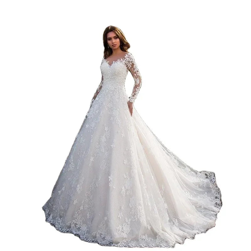 2024 New Style European American Lace Wedding/Party Dress - Price MVR658/- Delivery 12-25 days