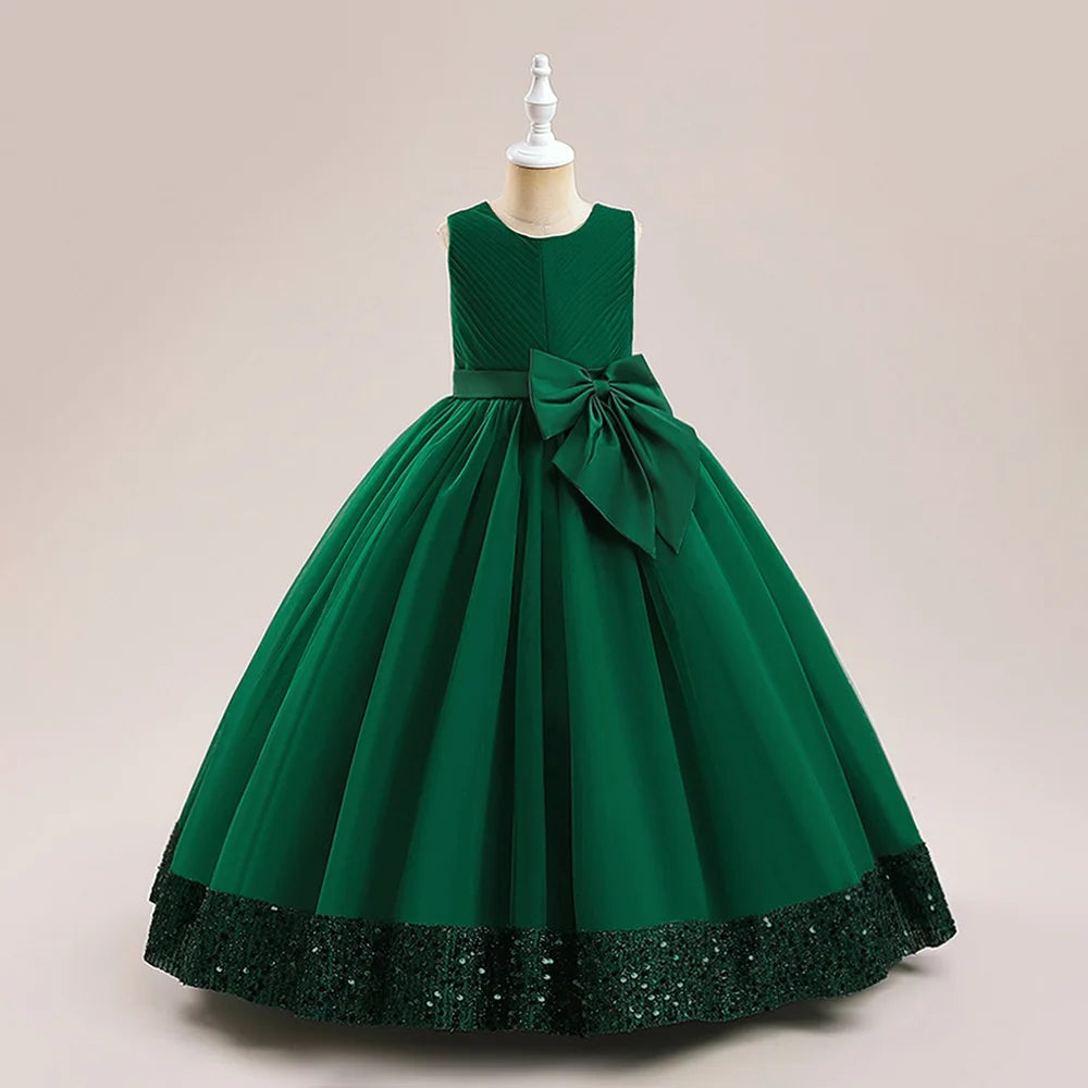 Fluffy Sequin Bridesmaid Princess Girls Dress, Party Dress - Price MVR1350/- Delivery 12-25 days