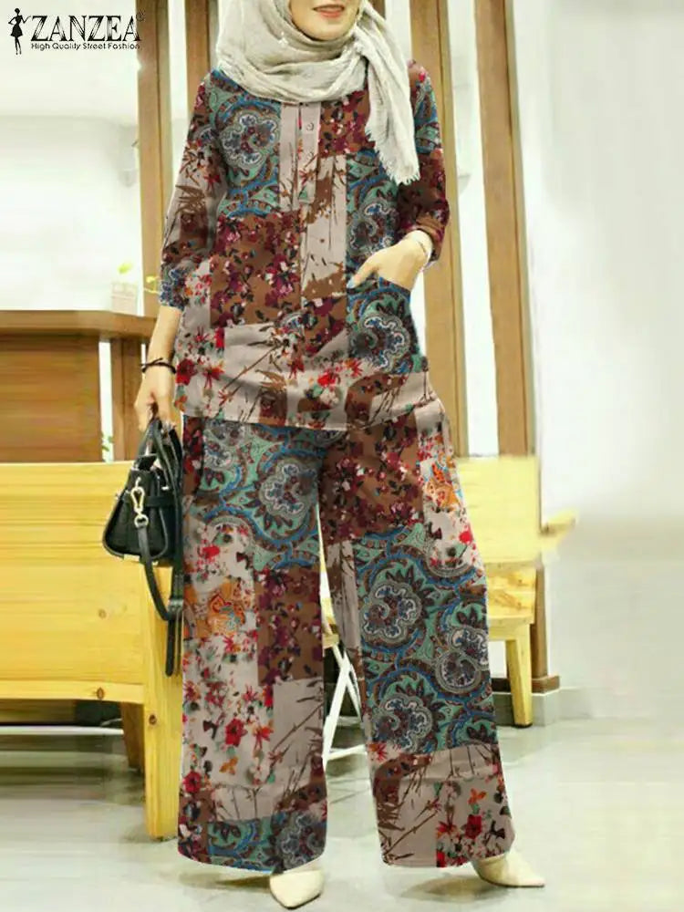 Printed Blouse Pant (02Pcs Set) - Price MVR545/- Delivery 12-20 days