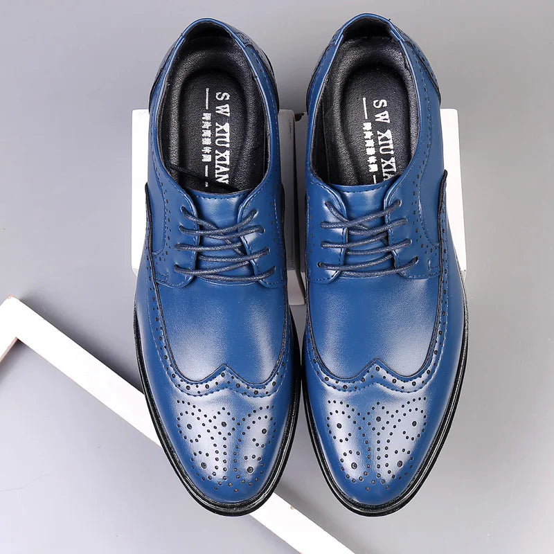 Handcrafted Mens  Oxford Shoes Genuine Calfskin Leather - Price MVR685/- Delivery 15-25 days