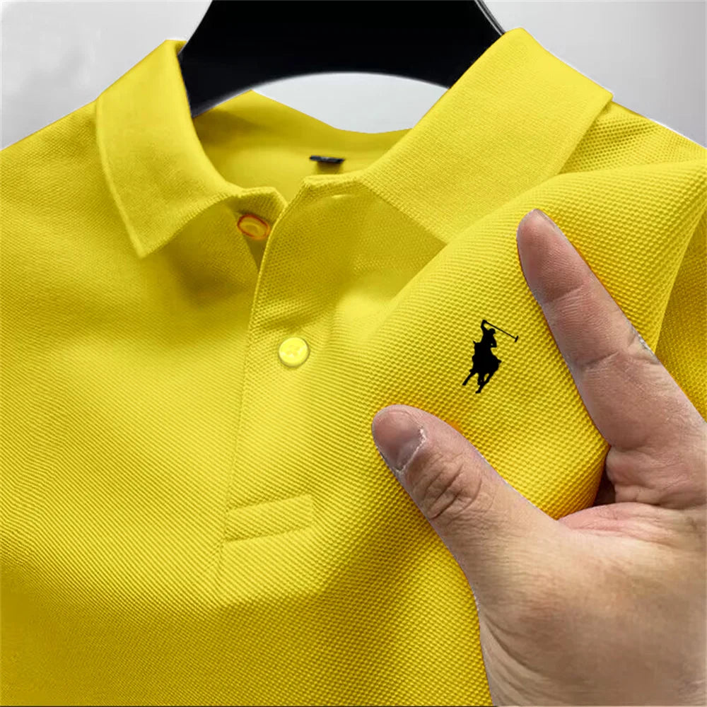 High-quality men's printed polo shirt - Price MVR390/- Delivery 12-25 days