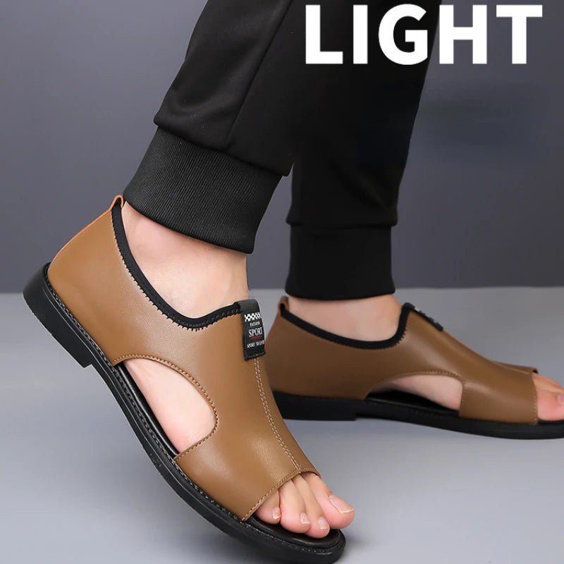 Fashion Leather Casual Sandal for men - Price MVR540/- Delivery 12-25 days