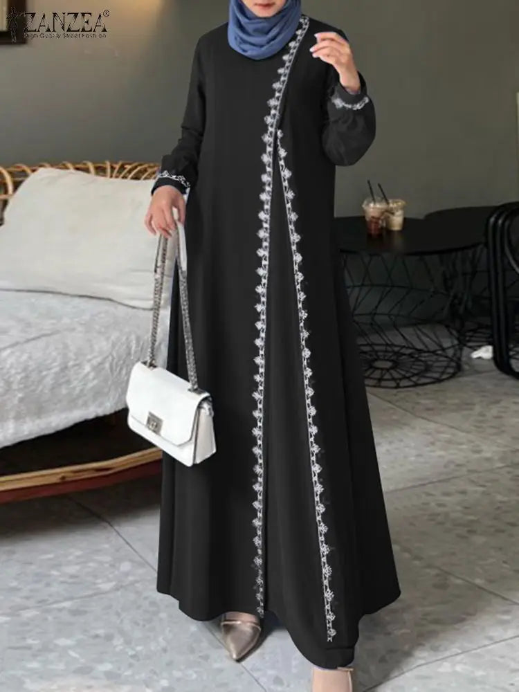 ZANZEA  Turkey Abaya Dress - Price MVR575/- Delivery 12-20 days