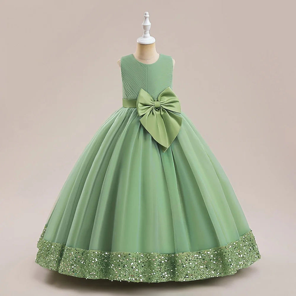 Fluffy Sequin Bridesmaid Princess Girls Dress, Party Dress - Price MVR1350/- Delivery 12-25 days