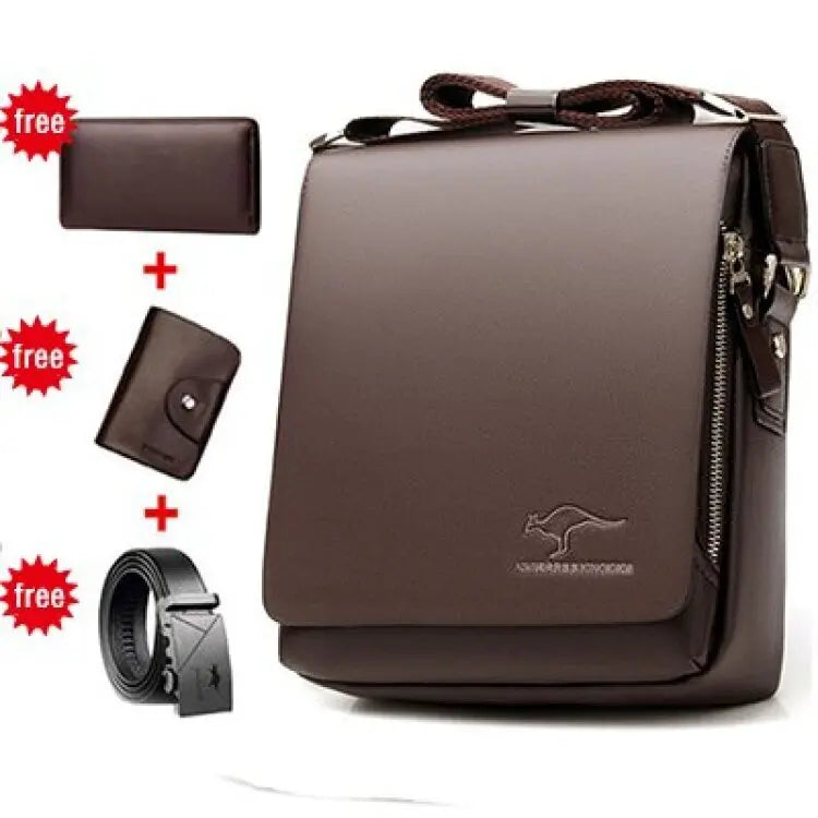 Leather Anti-theft Business Shoulder Bag for men - Price MVR695/- Delivery 12-25 days