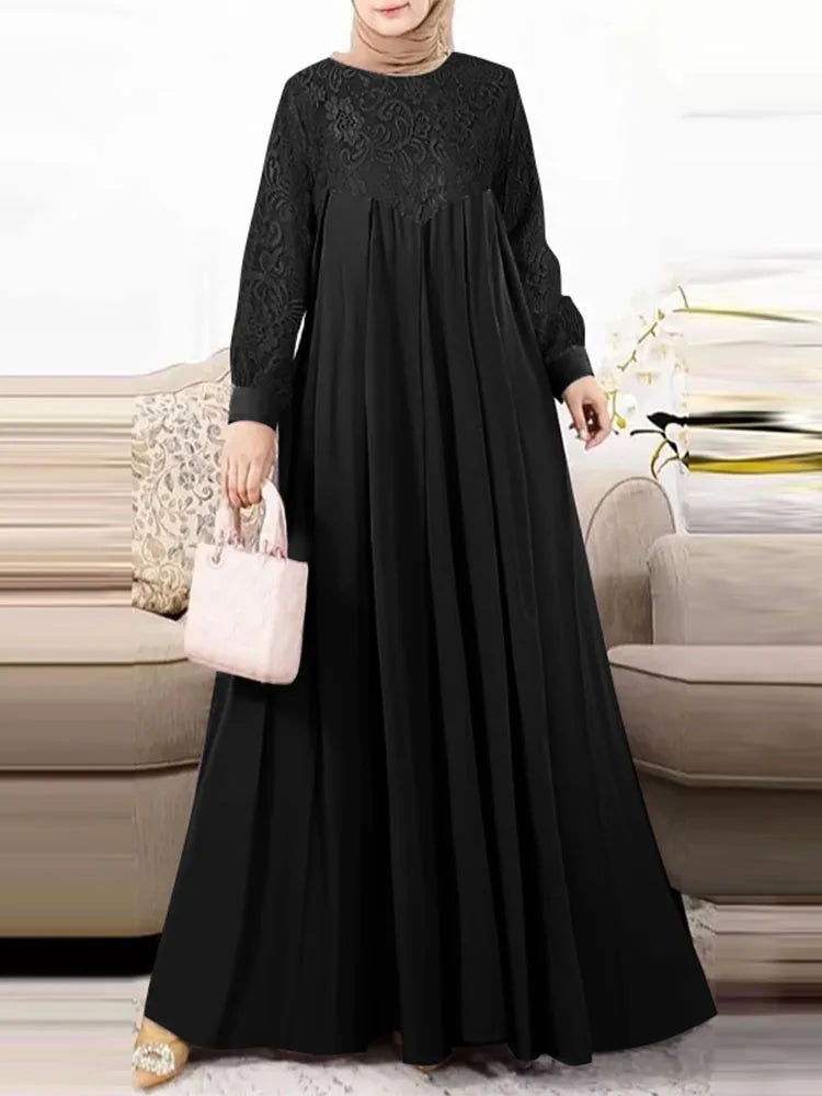 ZANZEA Elegant Loose  Abaya dress - Price MVR645/- Delivery 12-20 days