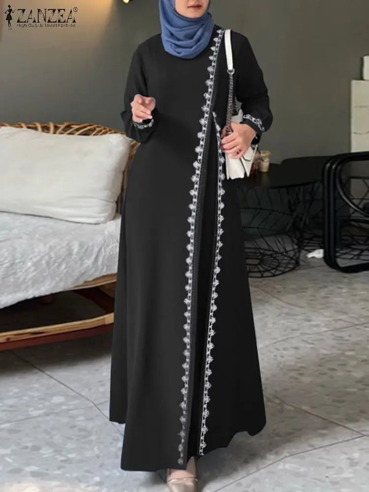 ZANZEA  Turkey Abaya Dress - Price MVR575/- Delivery 12-20 days