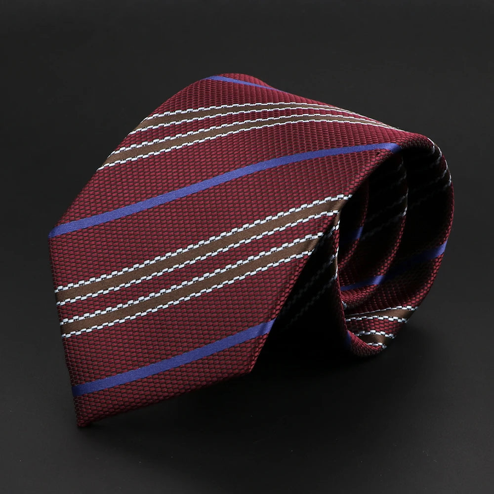 Men's Classic Luxury Tie 8cm Striped - Price MVR165/- Delivery 15-25 daya