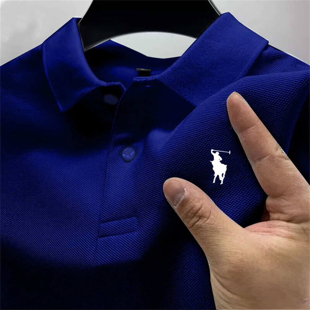 High-quality men's printed polo shirt - Price MVR390/- Delivery 12-25 days