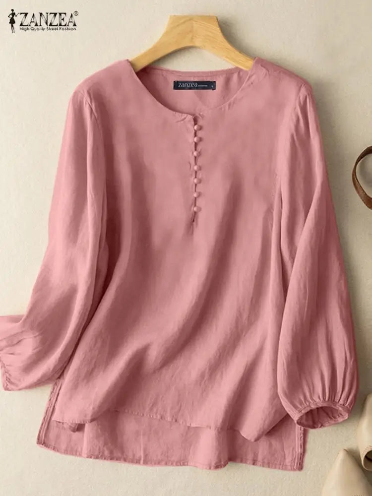 ZANZEA  Elegant Blouse  Long Sleeve - Price MVR415/- Delivery 12-20 days