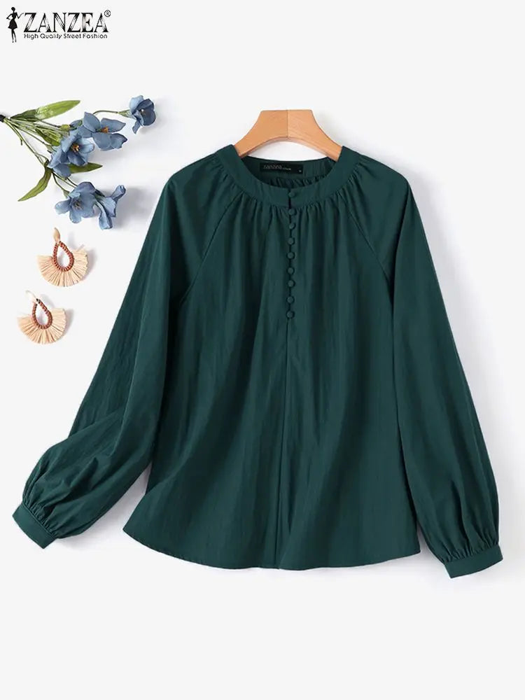 Long Sleeve Solid Blouse - Price MVR445/- Delivery 12-20 days