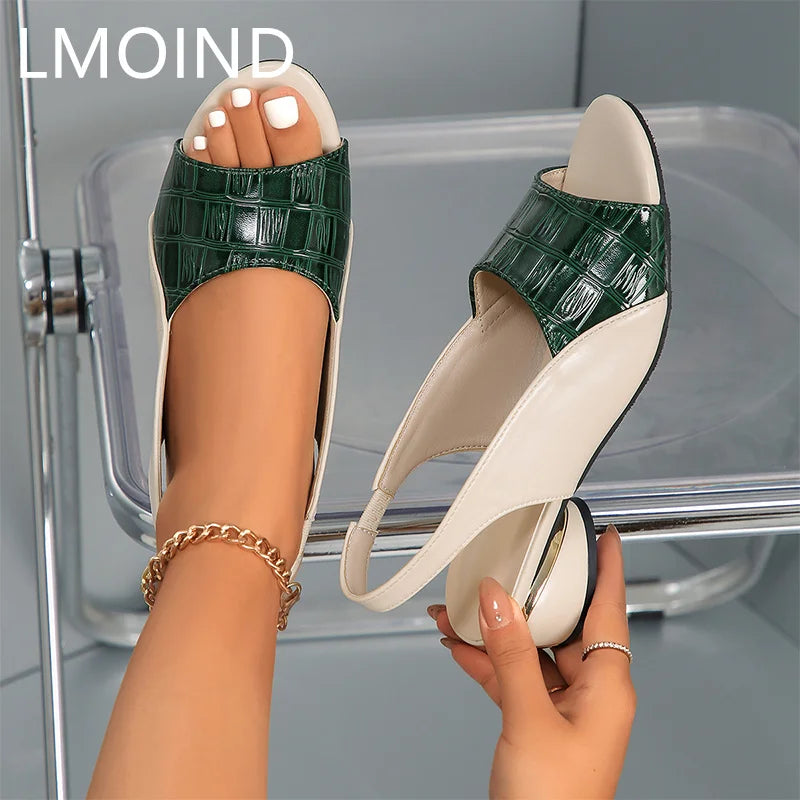 Ladies Mid Heels  Fashion Sandals - Price MVR568/- Delivery 12-20 days