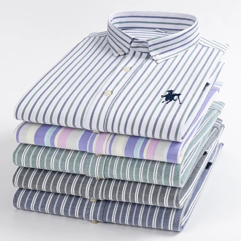 100%cotton Oxford striped slim fit formal Shirt - Price MVR515/- Delivery 12-25 days