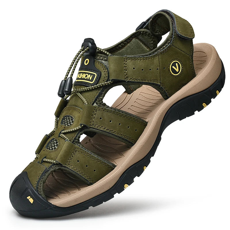 Genuine Leather  Sandals for Men's - Price MVR465/- Delivery 15-25 days