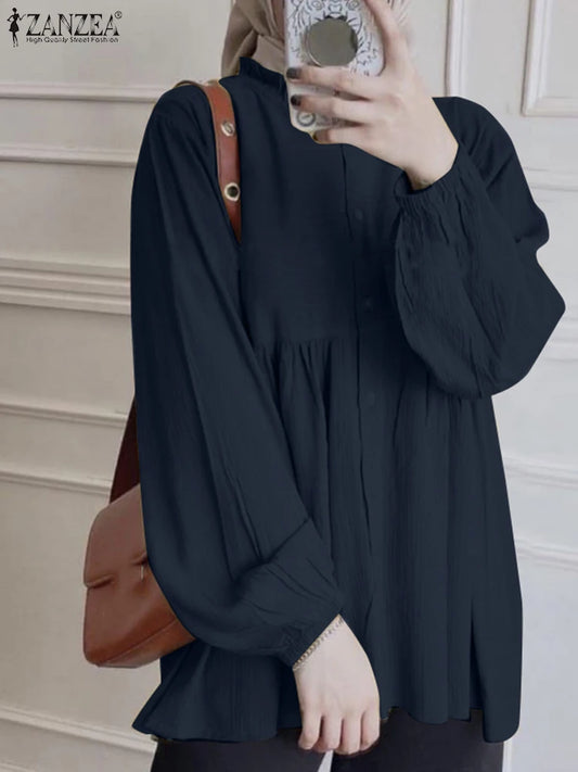 ZANZEA Long Sleeve Blouse - Price MVR485/- Delivery 12-20 days