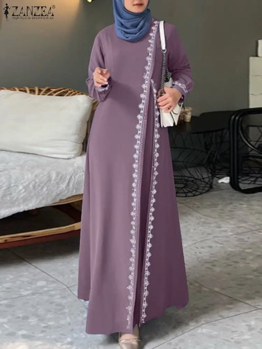 ZANZEA  Turkey Abaya Dress - Price MVR575/- Delivery 12-20 days