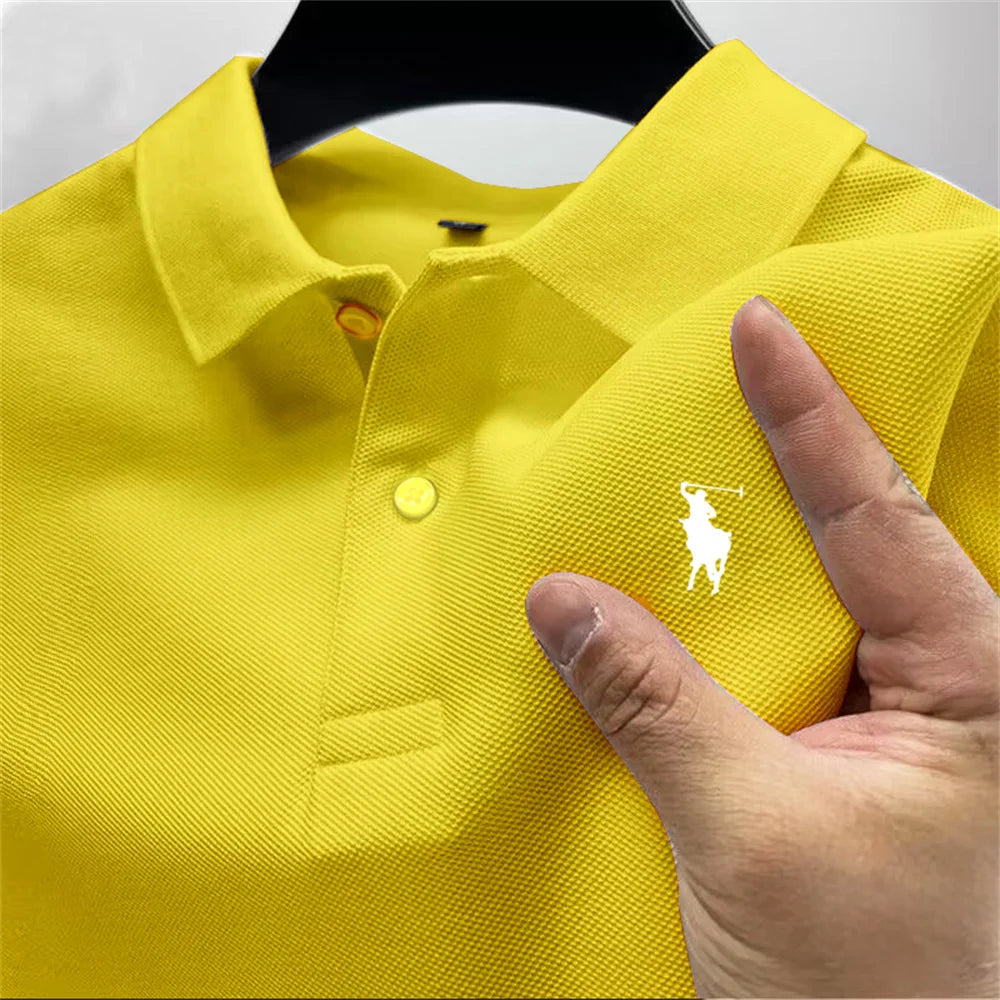 High-quality men's printed polo shirt - Price MVR390/- Delivery 12-25 days