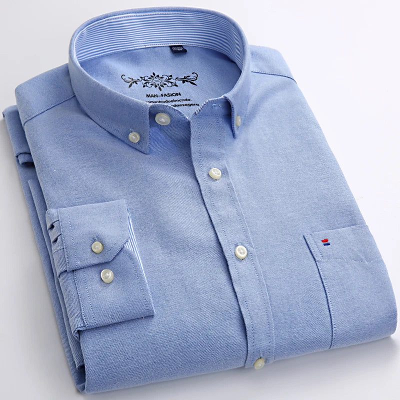 Long Sleeve Oxford  Shirt - Price MVR455/- Delivery 15-25 days