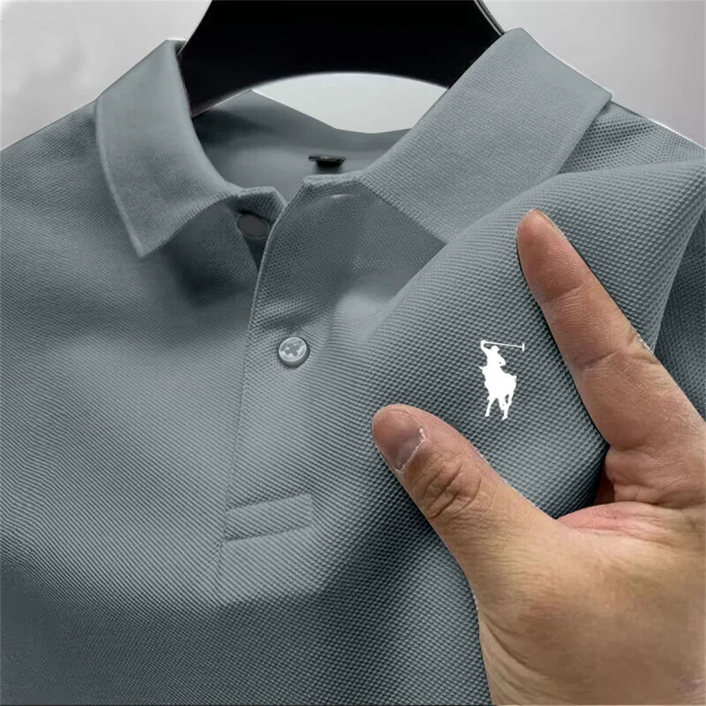 High-quality men's printed polo shirt - Price MVR390/- Delivery 12-25 days