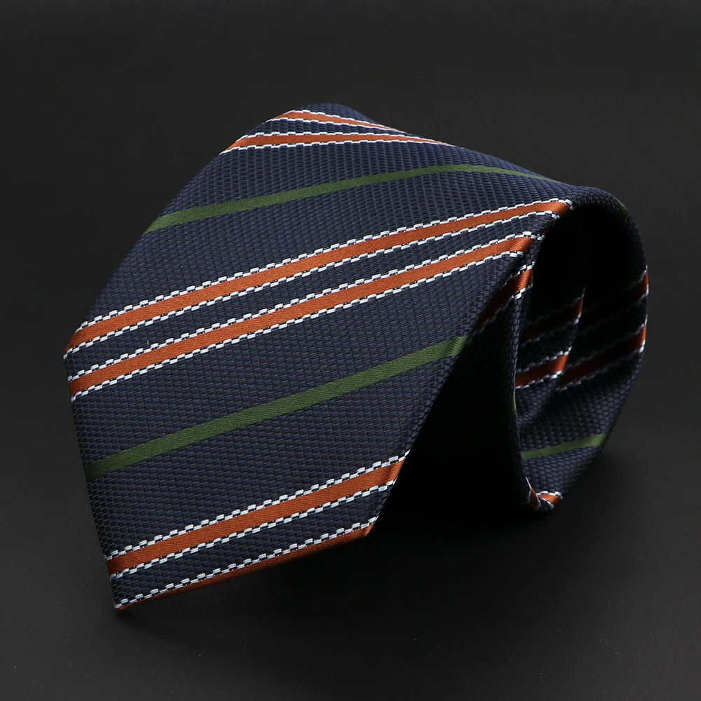 Men's Classic Luxury Tie 8cm Striped - Price MVR165/- Delivery 15-25 daya