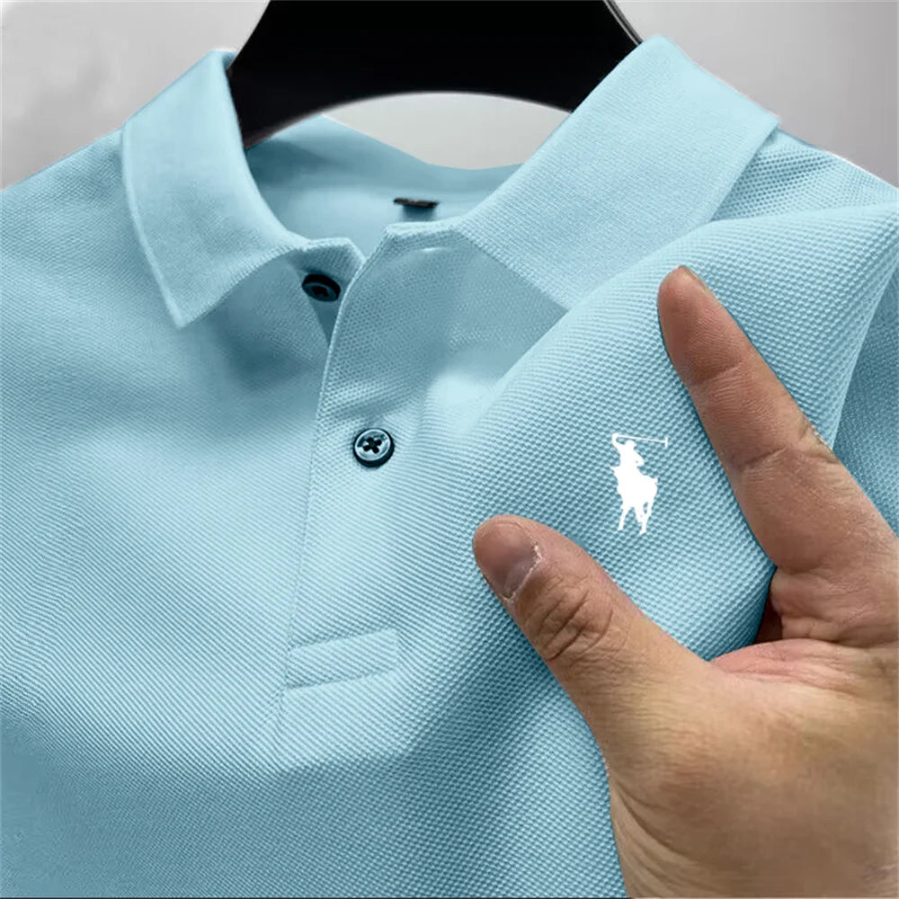 High-quality men's printed polo shirt - Price MVR390/- Delivery 12-25 days