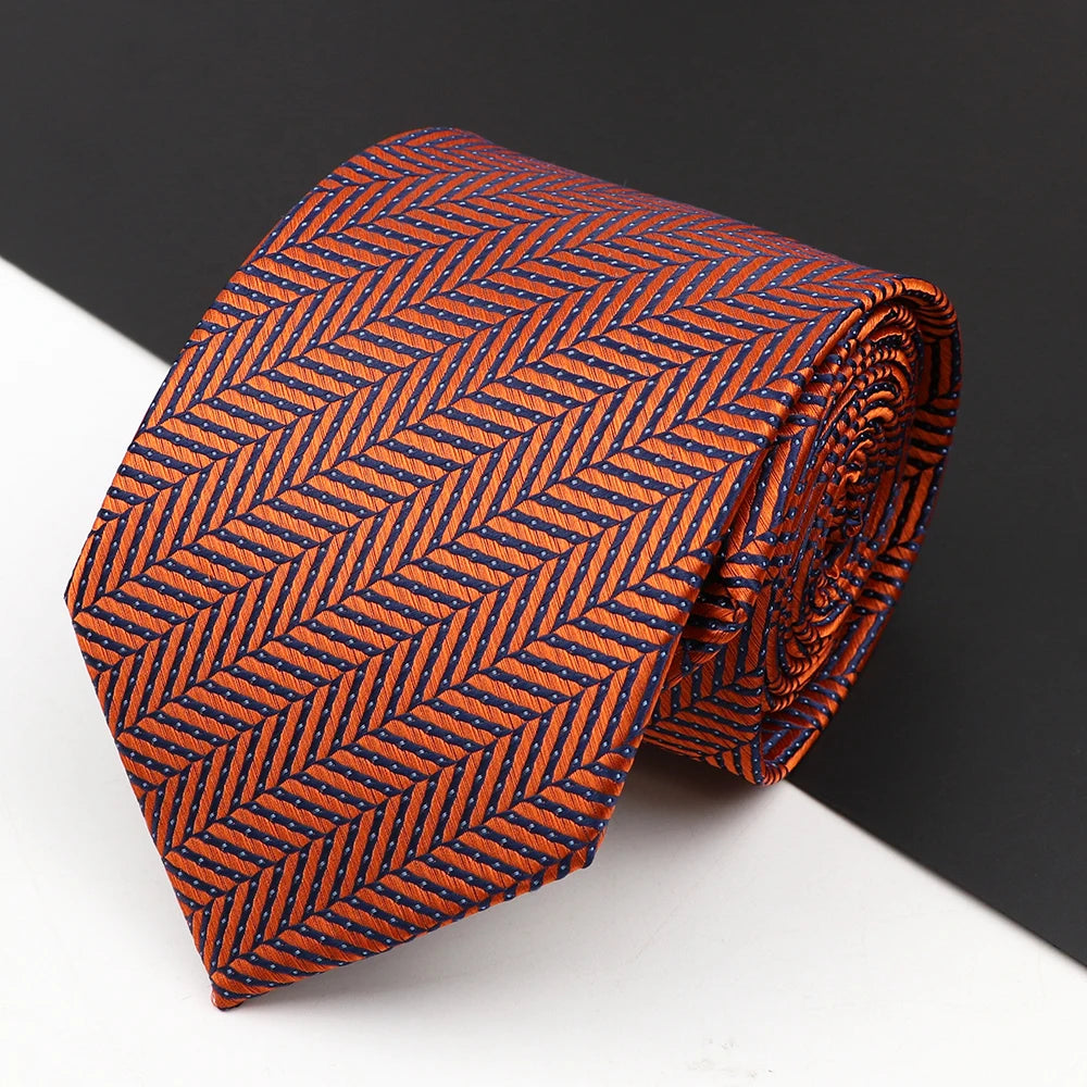 Men's Classic Luxury Tie 8cm Striped - Price MVR165/- Delivery 15-25 daya